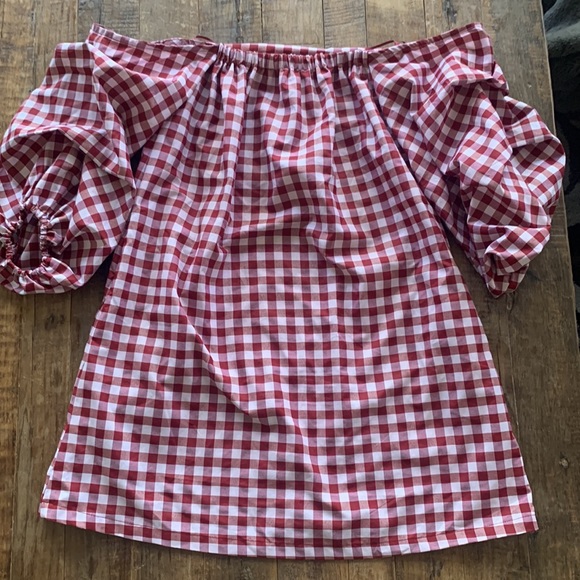 MLM Label ‘Pillar’ dress in Red Chili Check - Picture 4 of 11